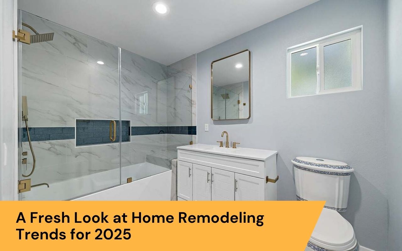 Updated bathroom with matte fixtures and light tones