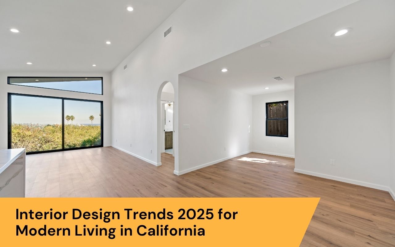 Living room with natural materials and earthy tones